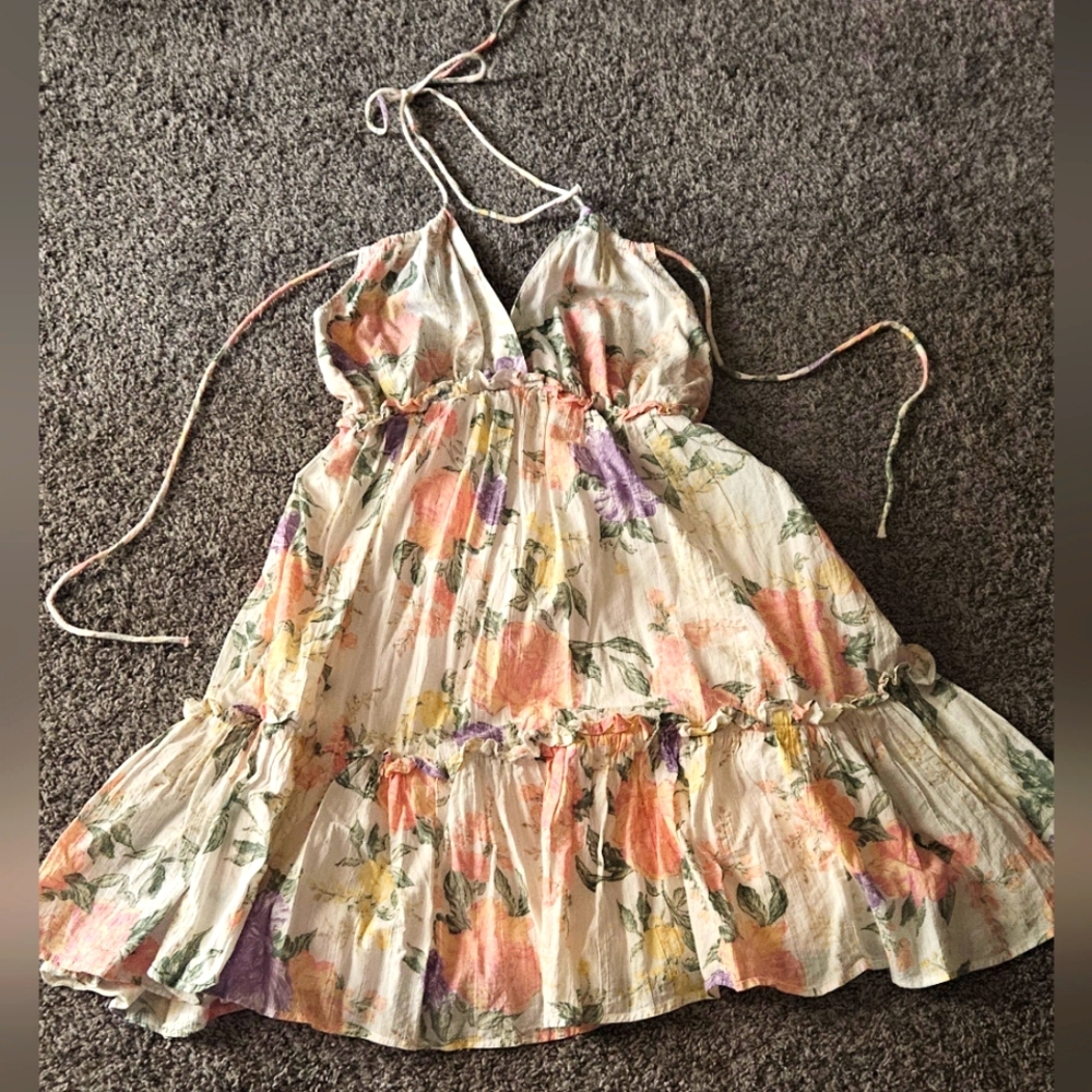 Floral Halter Dress